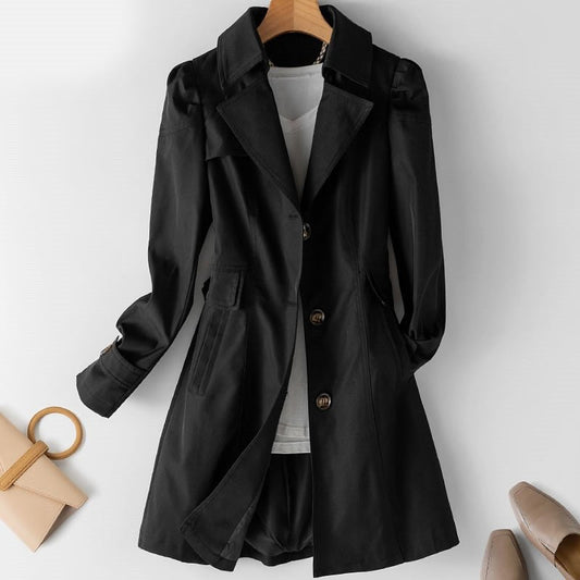 Dana | Women's Classic Tailored Trenchcoat with Buttons