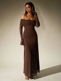 Hazel | Women's Off-Shoulder Evening Dress