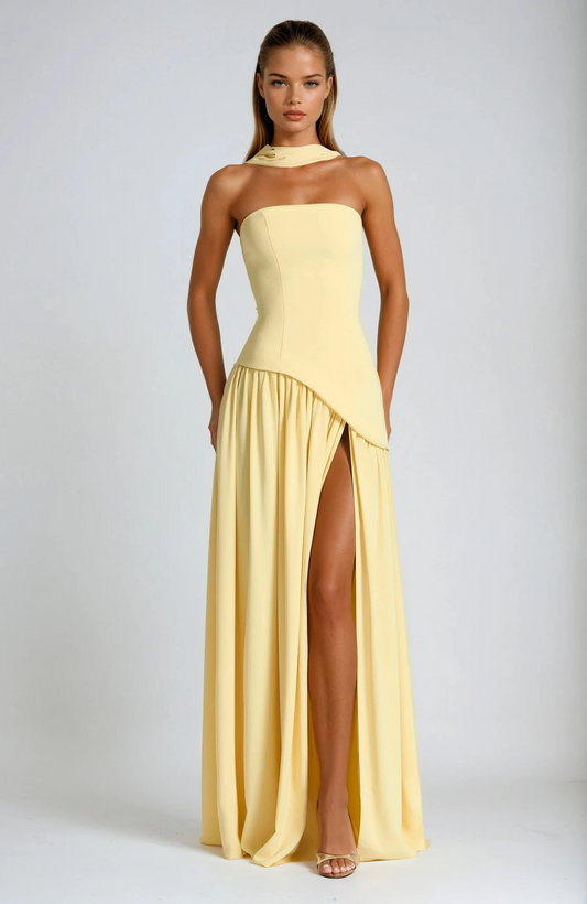 Coraline | Women’s Strapless Maxi Wedding Guest Dress