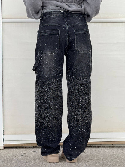 Daisy | Women's Sparkly Wide Leg Jeans
