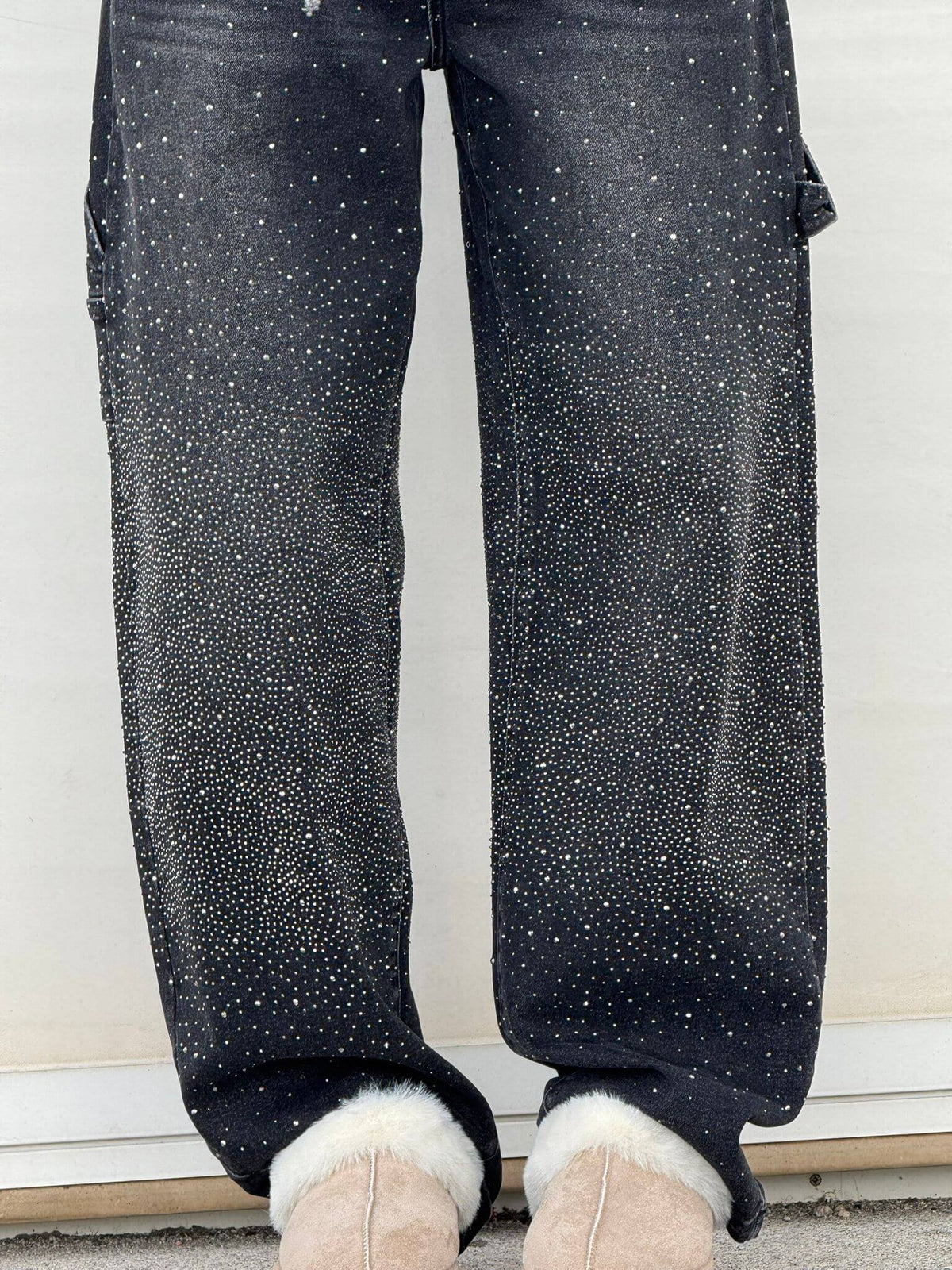 Daisy | Women's Sparkly Wide Leg Jeans