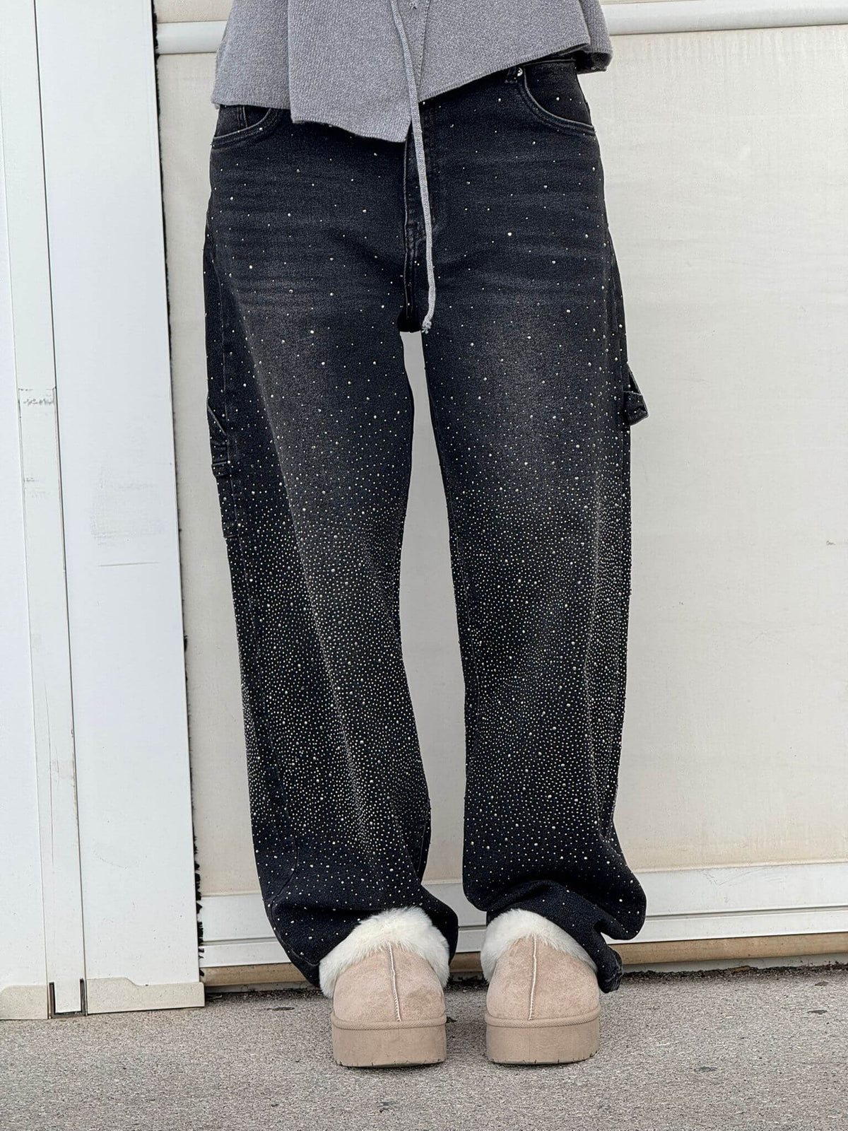 Daisy | Women's Sparkly Wide Leg Jeans