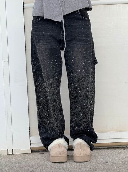 Daisy | Women's Sparkly Wide Leg Jeans