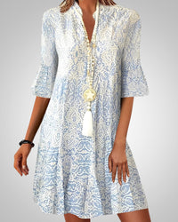 Claire | Women's Fall 3/4 Sleeves Boho Dress