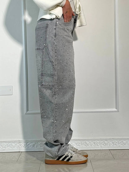 Daisy | Women's Sparkly Wide Leg Jeans