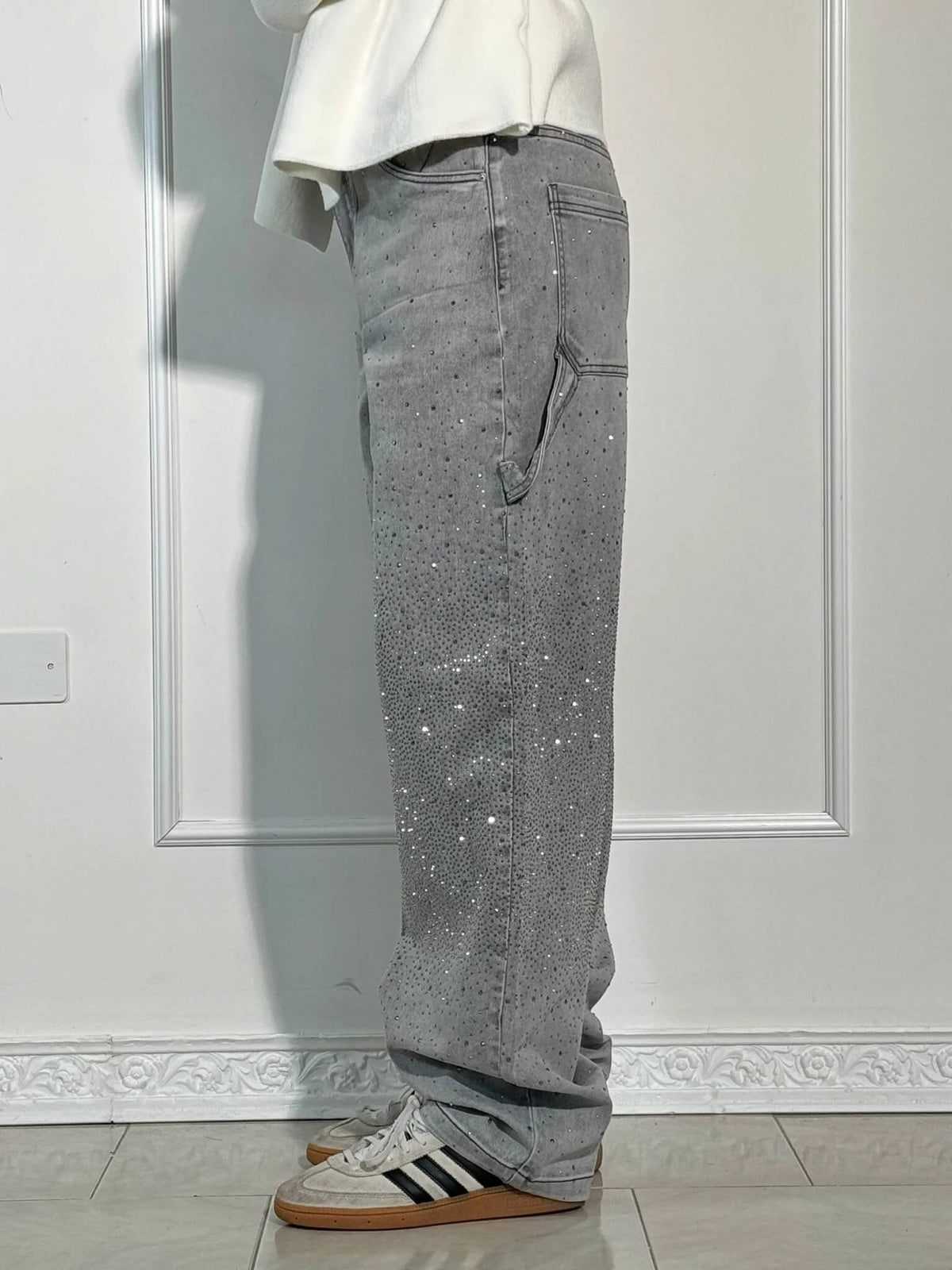 Daisy | Women's Sparkly Wide Leg Jeans