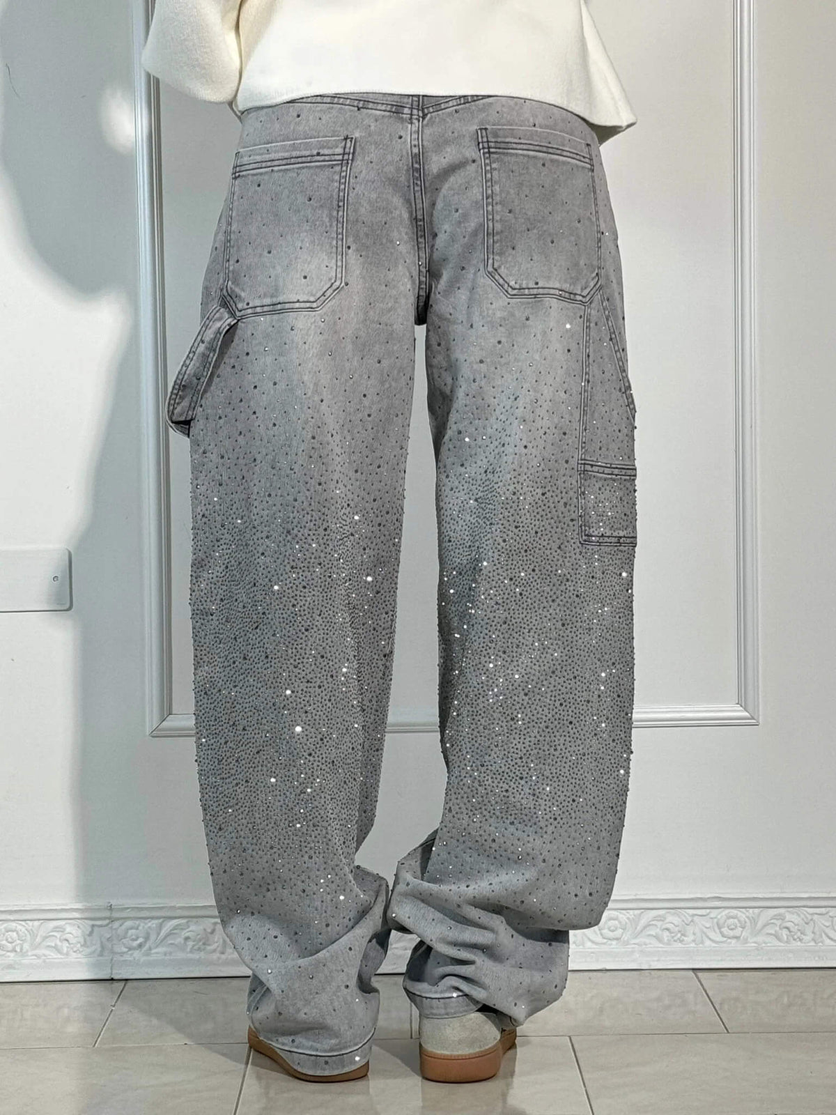 Daisy | Women's Sparkly Wide Leg Jeans