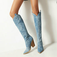 Jade | Women's Elegant Knee High Cowboy Boots