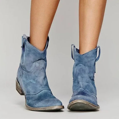 Hadley | Women’s Elegant Rounded Toe Cowboy Boots
