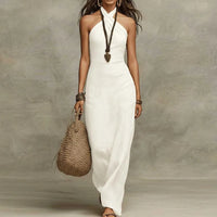 Ursula | Women's Fall Boho Neckholder Dress