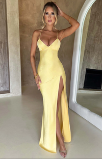 Rose | Women's V-Neck Wedding Guest Maxi Dress