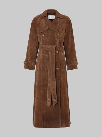 Elena | Women's Comfort Suede Trenchcoat