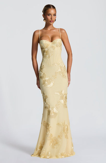 Evelina | Women’s Floral Maxi Wedding Guest Dress