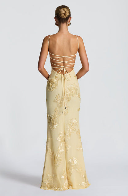 Evelina | Women’s Floral Maxi Wedding Guest Dress