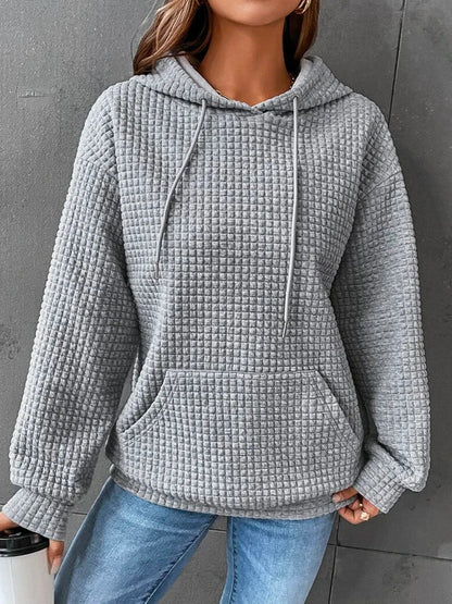 Reign | Women’s Textured Pouch Pocket Hoodie