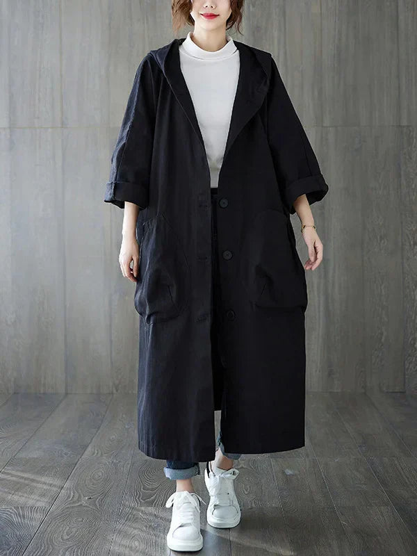 Delphine | Women’s Classic Trenchcoat with Front Pockets