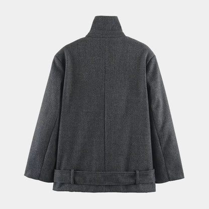 Alison | Women's Tailored Wool Belted Pea Coat