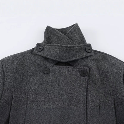 Alison | Women's Tailored Wool Belted Pea Coat