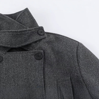 Alison | Women's Tailored Wool Belted Pea Coat