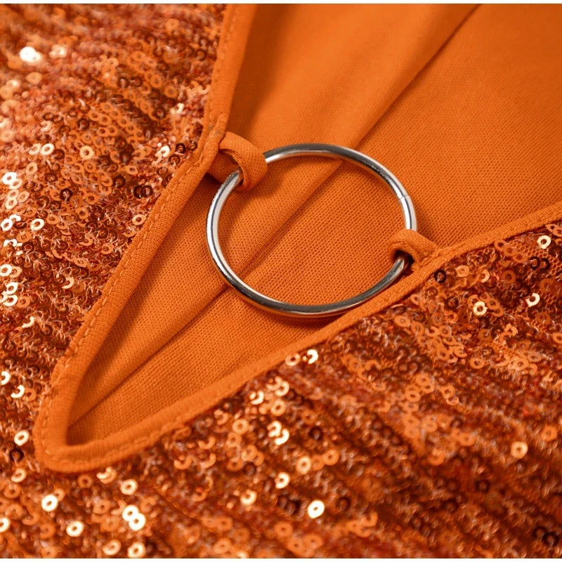 Amelie | Women's Elegant Mini Party Dress with Ring Detail