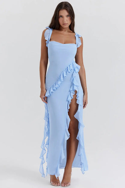 Bristol | Women’s Ruffled Maxi Evening Dress