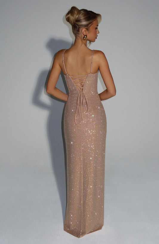 Natasha | Women's Sequined Elegant Maxi Evening Dress