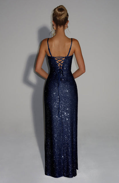 Natasha | Women's Sequined Elegant Maxi Evening Dress