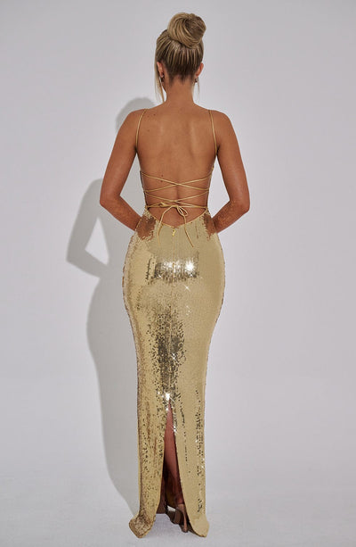 Michelle | Women's Elegant Sequin Maxi Evening Dress