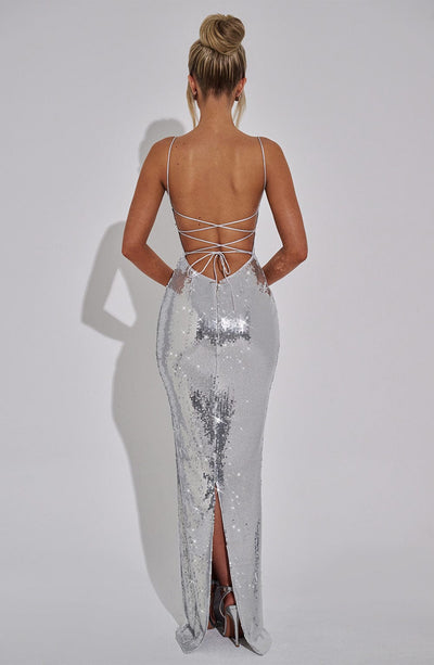 Michelle | Women's Elegant Sequin Maxi Evening Dress