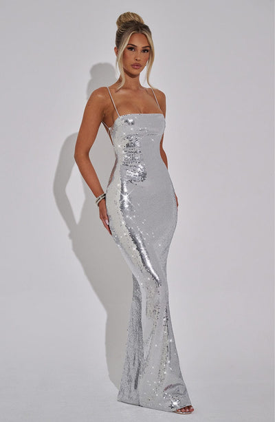 Michelle | Women's Elegant Sequin Maxi Evening Dress