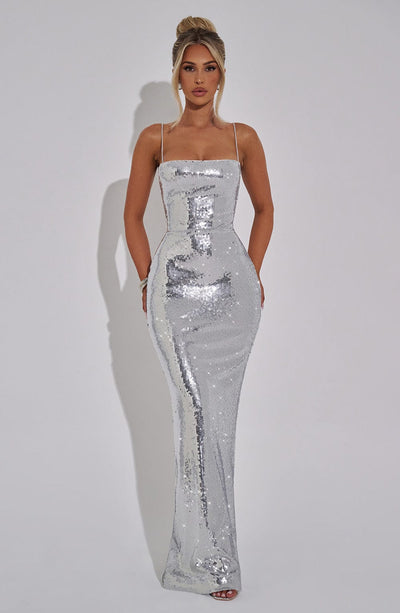 Michelle | Women's Elegant Sequin Maxi Evening Dress