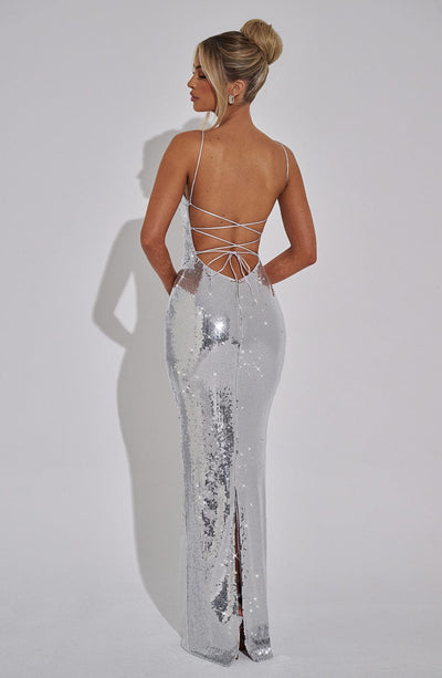 Michelle | Women's Elegant Sequin Maxi Evening Dress