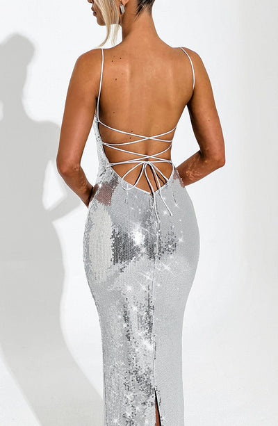 Michelle | Women's Elegant Sequin Maxi Evening Dress