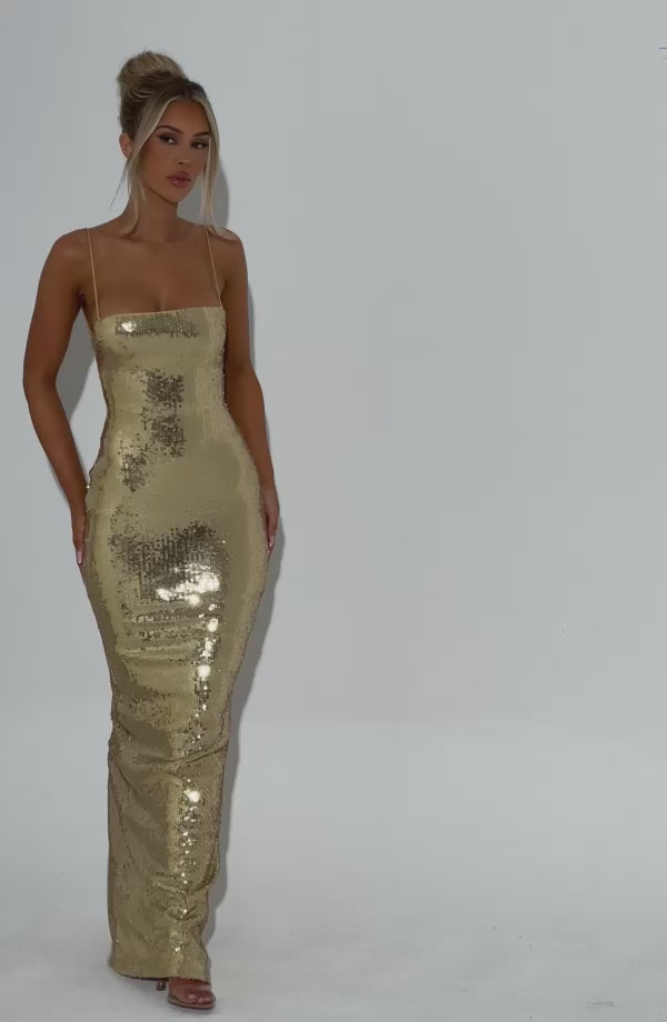 Michelle | Women's Elegant Sequin Maxi Evening Dress