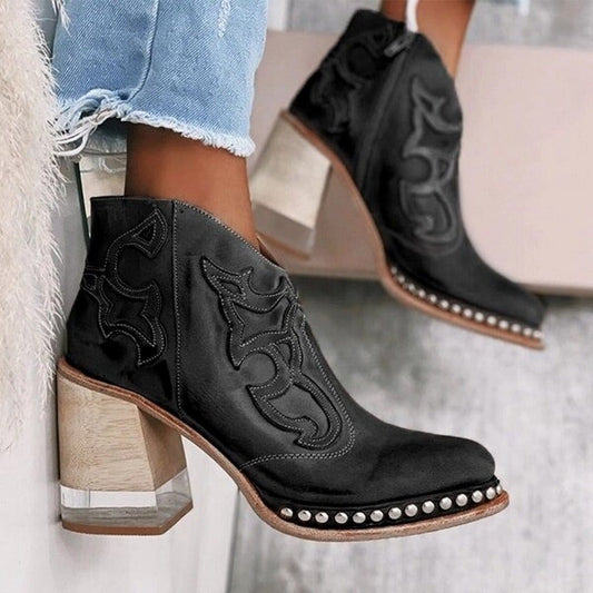 Iris | Women's Western Block Heel Cowboy Boots