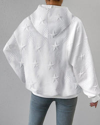 Iona | Women's Star Pattern Textured Hoodie