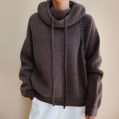 Noorlyn | Women’s Knitted Relaxed Fit Hoodie