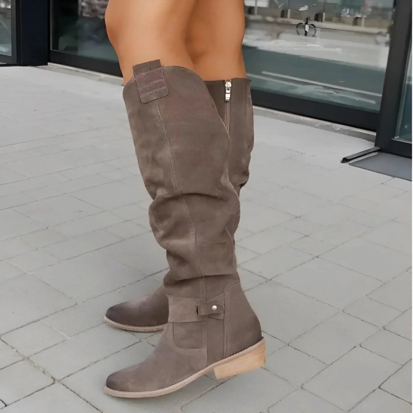 Flora | Women’s Casual Knee High Cowboy Boots