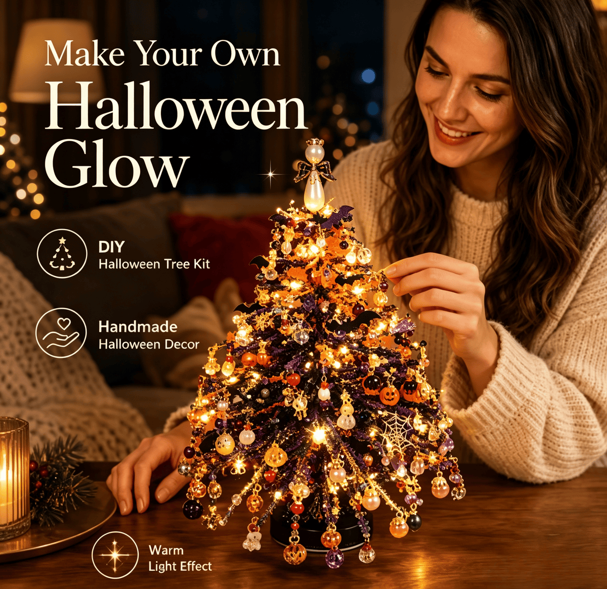 DIY Christmas Tree Decoration Kit Festive Beaded Craft