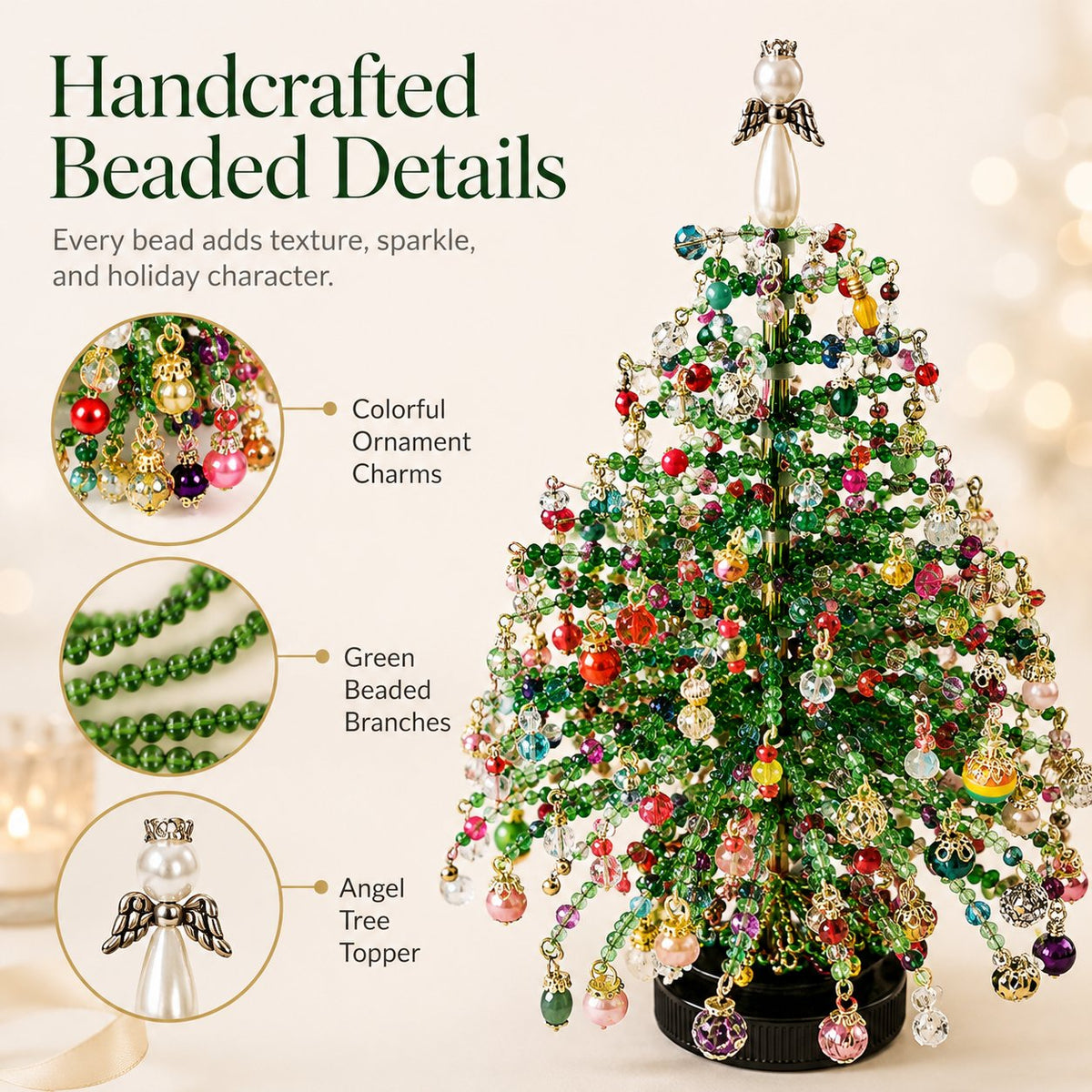 DIY Christmas Tree Decoration Kit Festive Beaded Craft