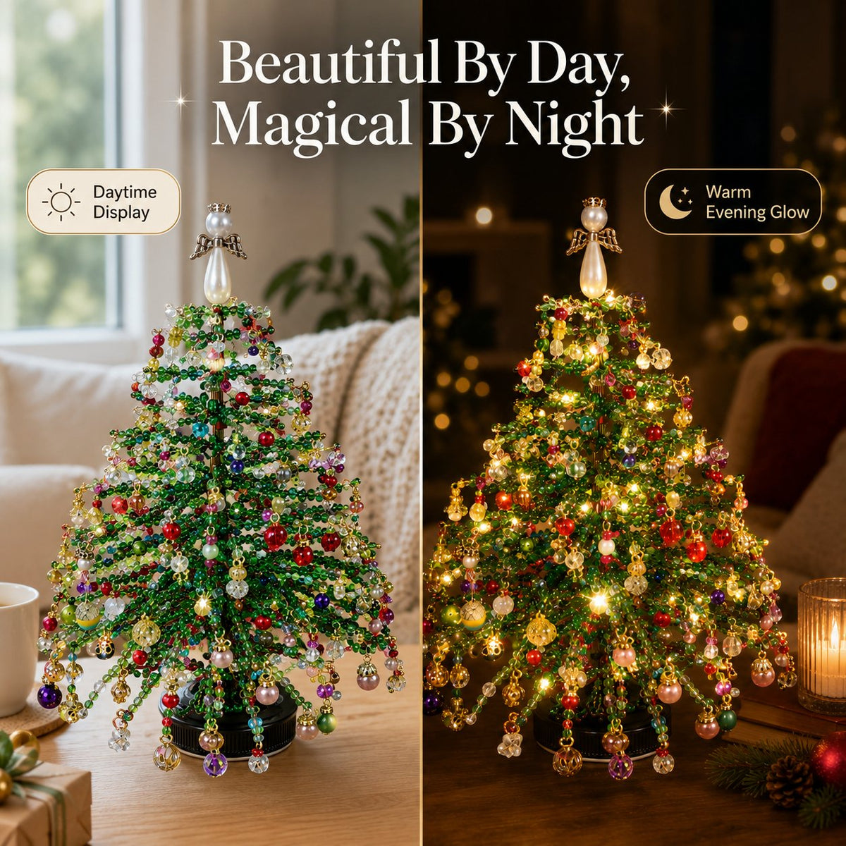 DIY Christmas Tree Decoration Kit Festive Beaded Craft