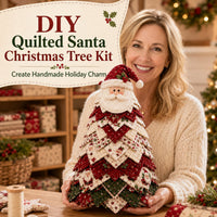 DIY Christmas Tree Decoration Kit Quilted Santa Tabletop Craft