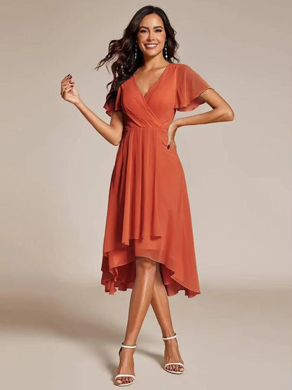Liliana | Women’s Asymmetrical Wedding Guest Midi Dress