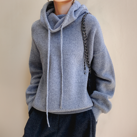 Sasha | Women's Knitted Relaxed Fit Hoodie