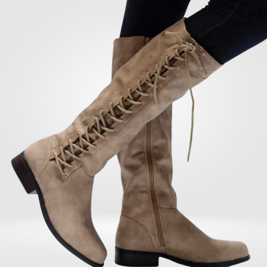 Ruby | Women's Elegant Knee-High Boots With Block Heels