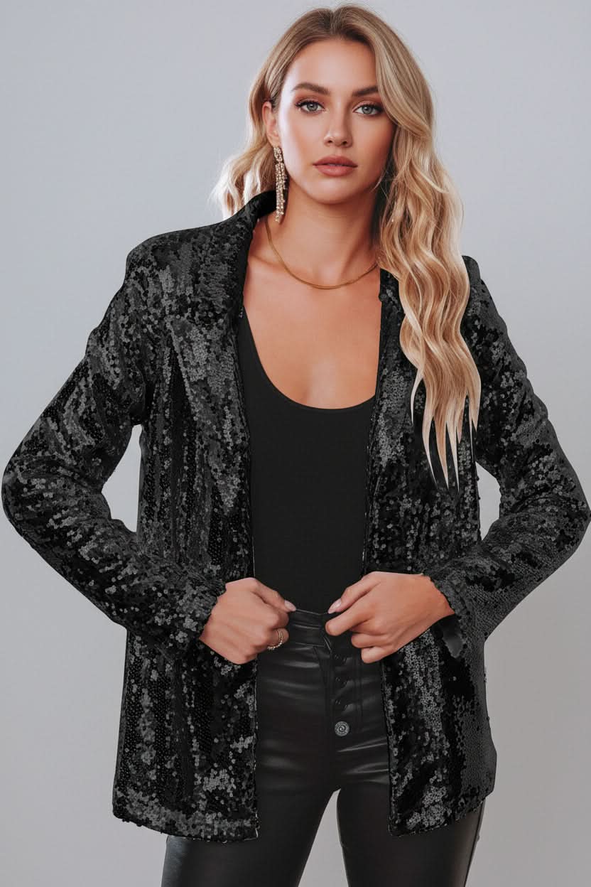 Elizabeth | Women's Glittering Sequin Blazer