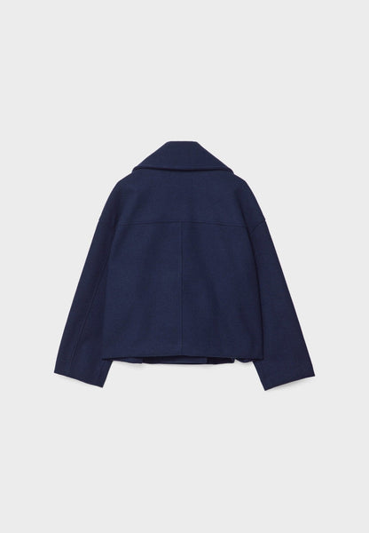 Elspeth | Women's Cropped Wool Pea Coat