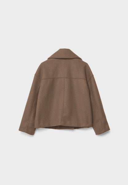 Elspeth | Women's Cropped Wool Pea Coat
