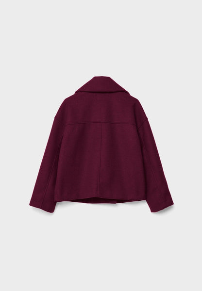 Elspeth | Women's Cropped Wool Pea Coat