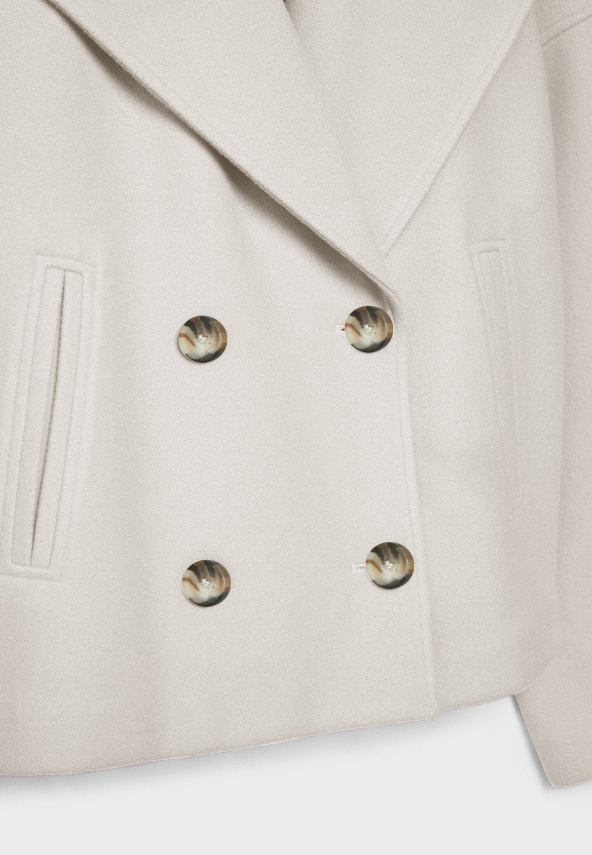 Elspeth | Women's Cropped Wool Pea Coat